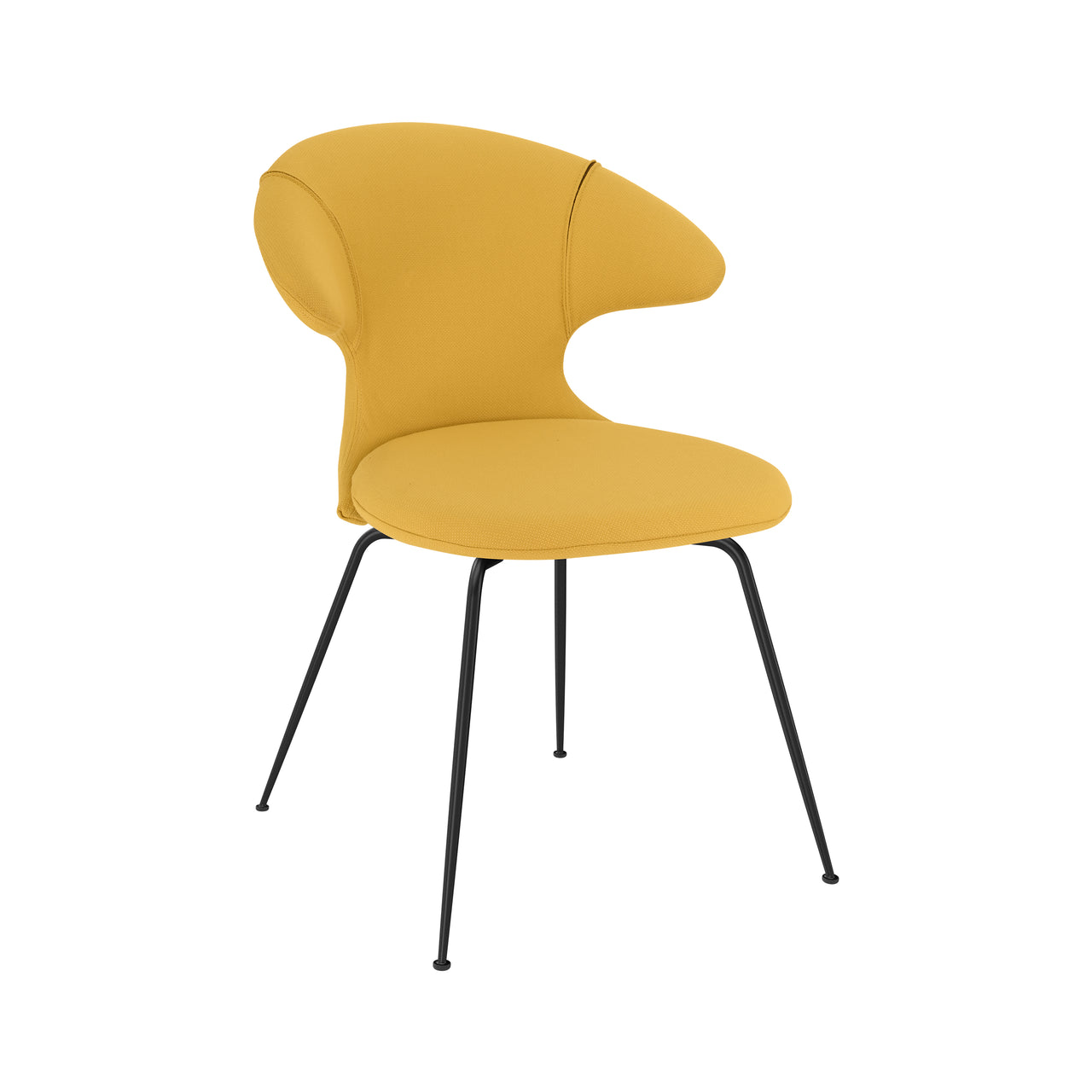 Time Flies Dining Chair: Black + Curry Sun