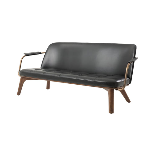 Utility Lounge Chair: 2 Seater + Natural Walnut