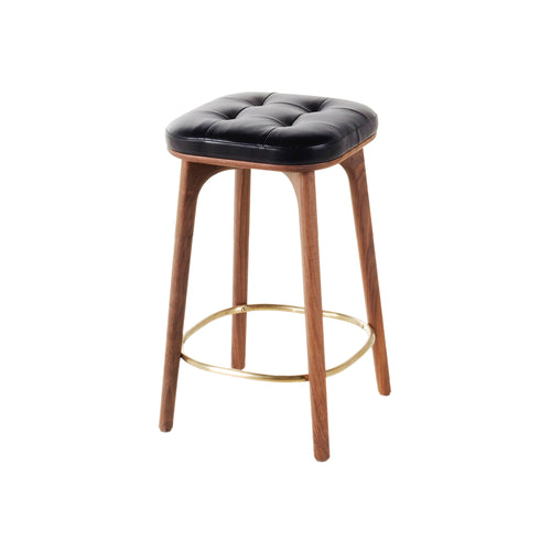 Utility Counter Stool: H610 + Natural Walnut
