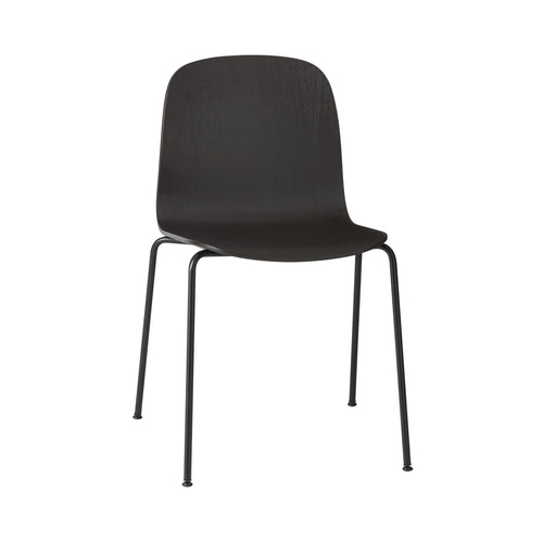Visu Chair: Tube Base with Linking Device + Black