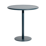 Week-End Bistro Table: Round + Grey Blue