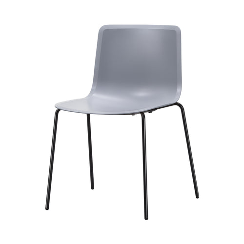 Pato Chair: Stacking + Without Arm + Stone + Black