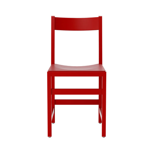 Waiter Chair: Red Lacquered Beech
