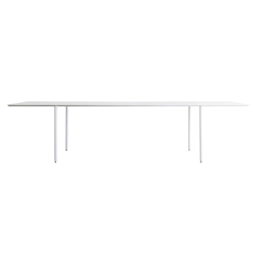 Tee Table: Extra Large: White Laminate + White
