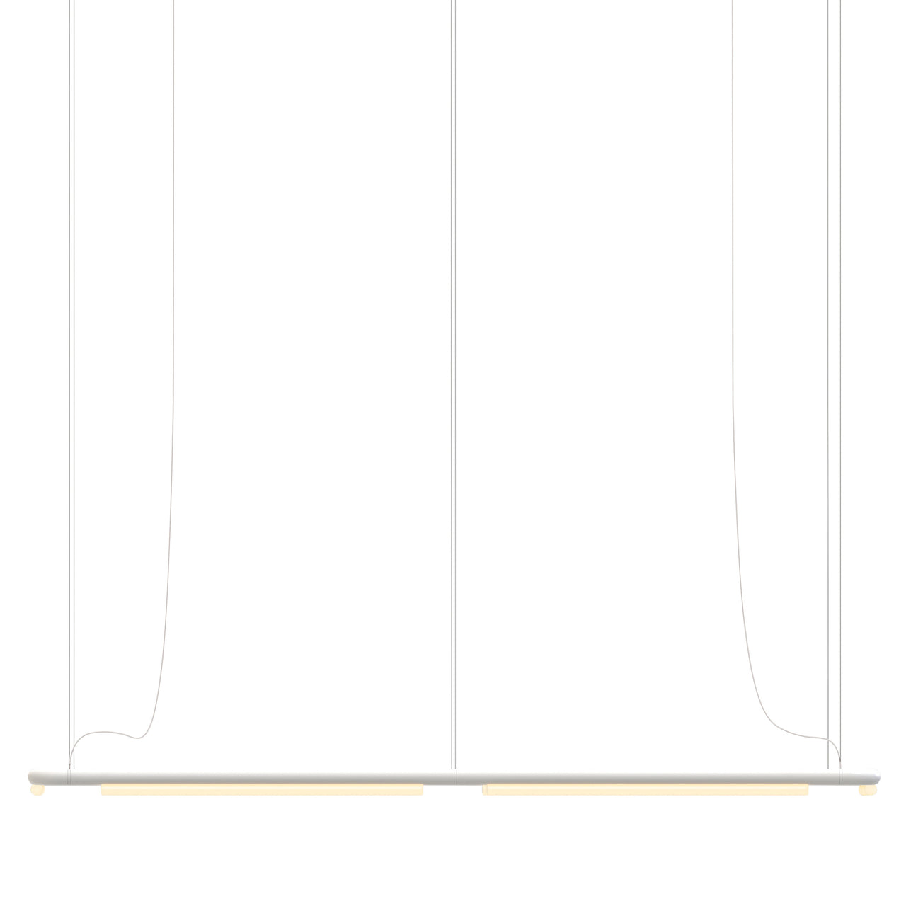 Pipeline CM8 Pendant Light: White + White