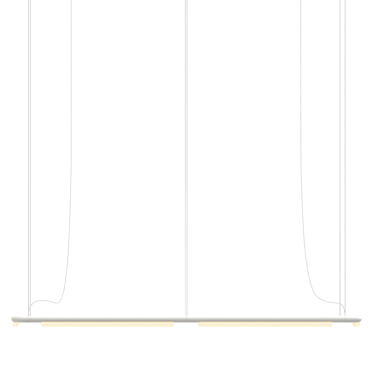 Pipeline CM8 Pendant Light: White + White