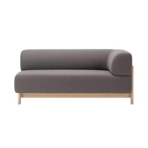 Elephant 2 Seater Sofa Corner: Left Arm + Pale Natural +