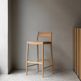 Minatomirai Cafe Bar + Counter Stool N-BS01: Upholstered