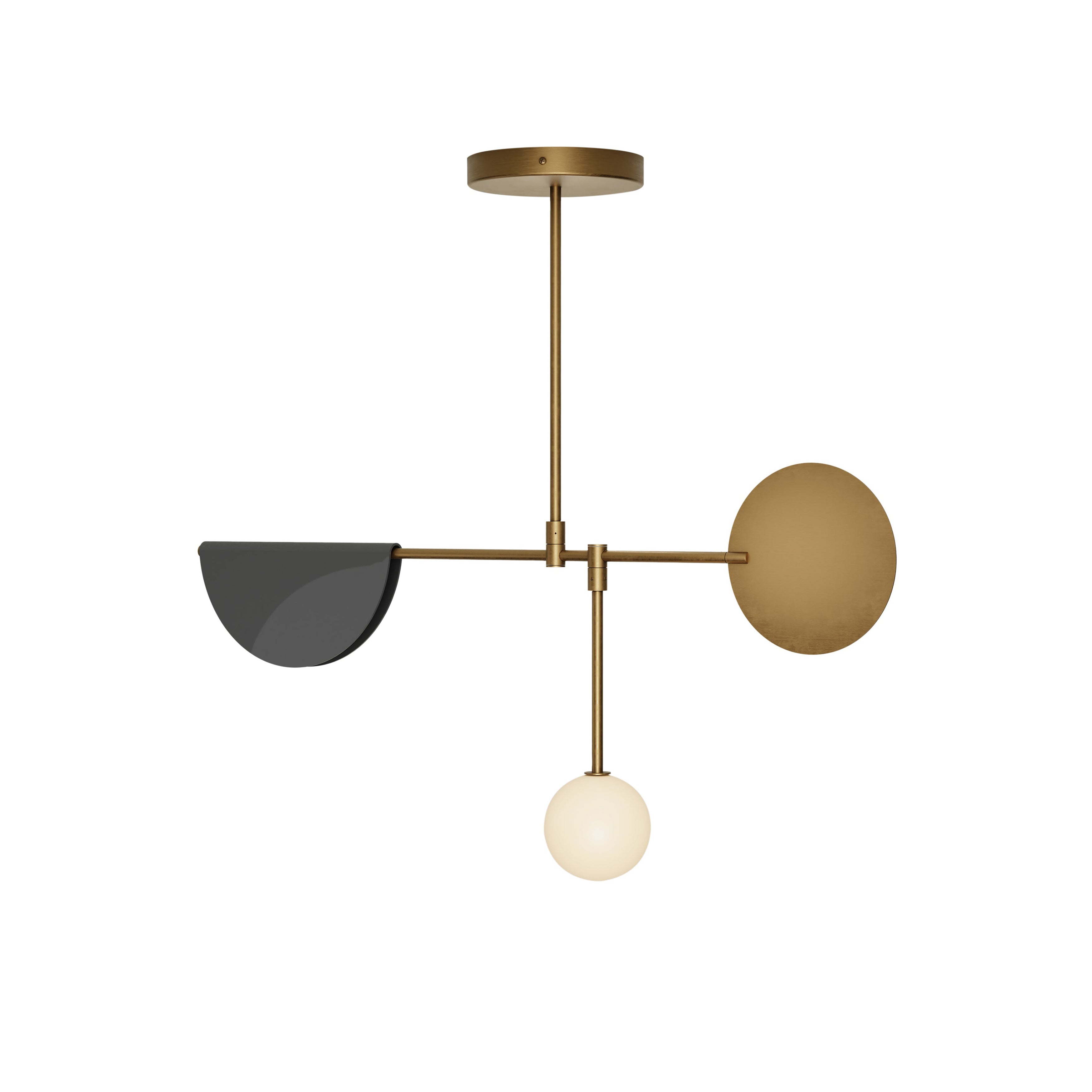 Phase. 01 Chandelier: Brushed Antique Brass