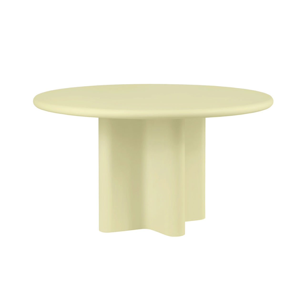 Bonbon Round Dining Table: Small + Lacquered Butter