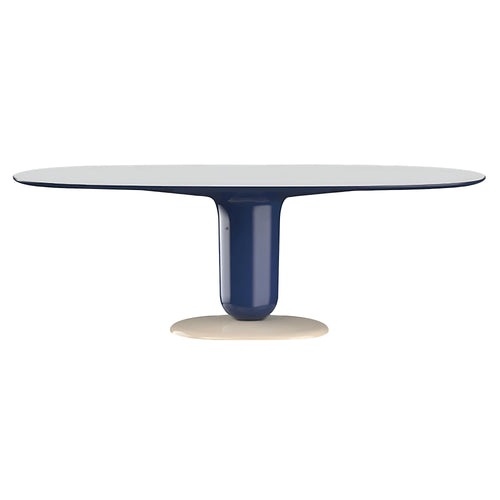 Explorer Oval Dining Table: Glass + Large - 86.6