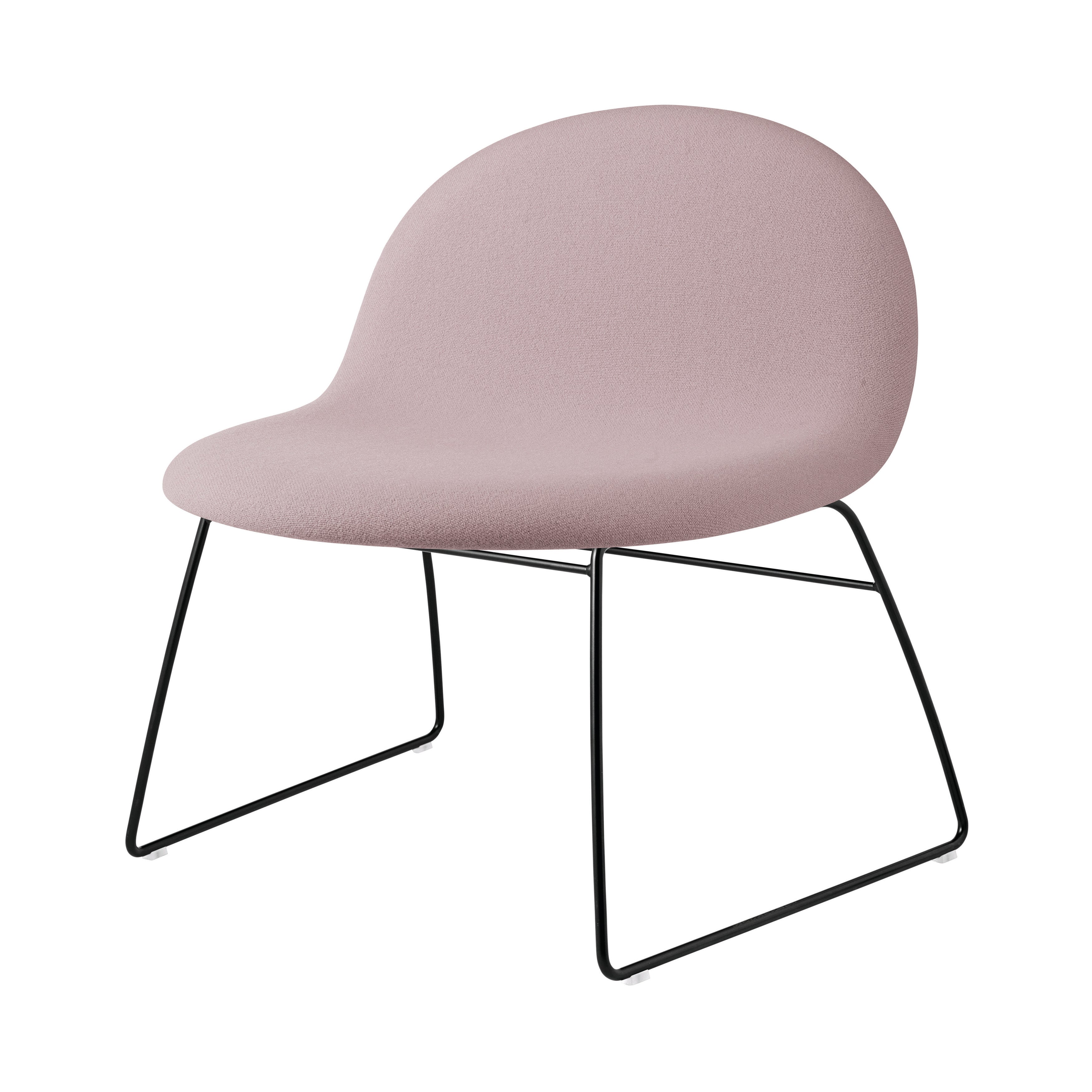 3D Lounge Chair Sledge base: Fully Upholstered