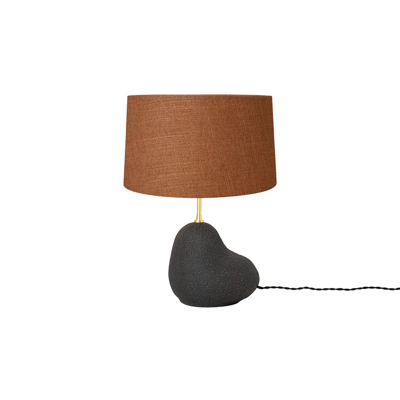 Hebe Lamp: Extra Small + Curry + Dark Grey