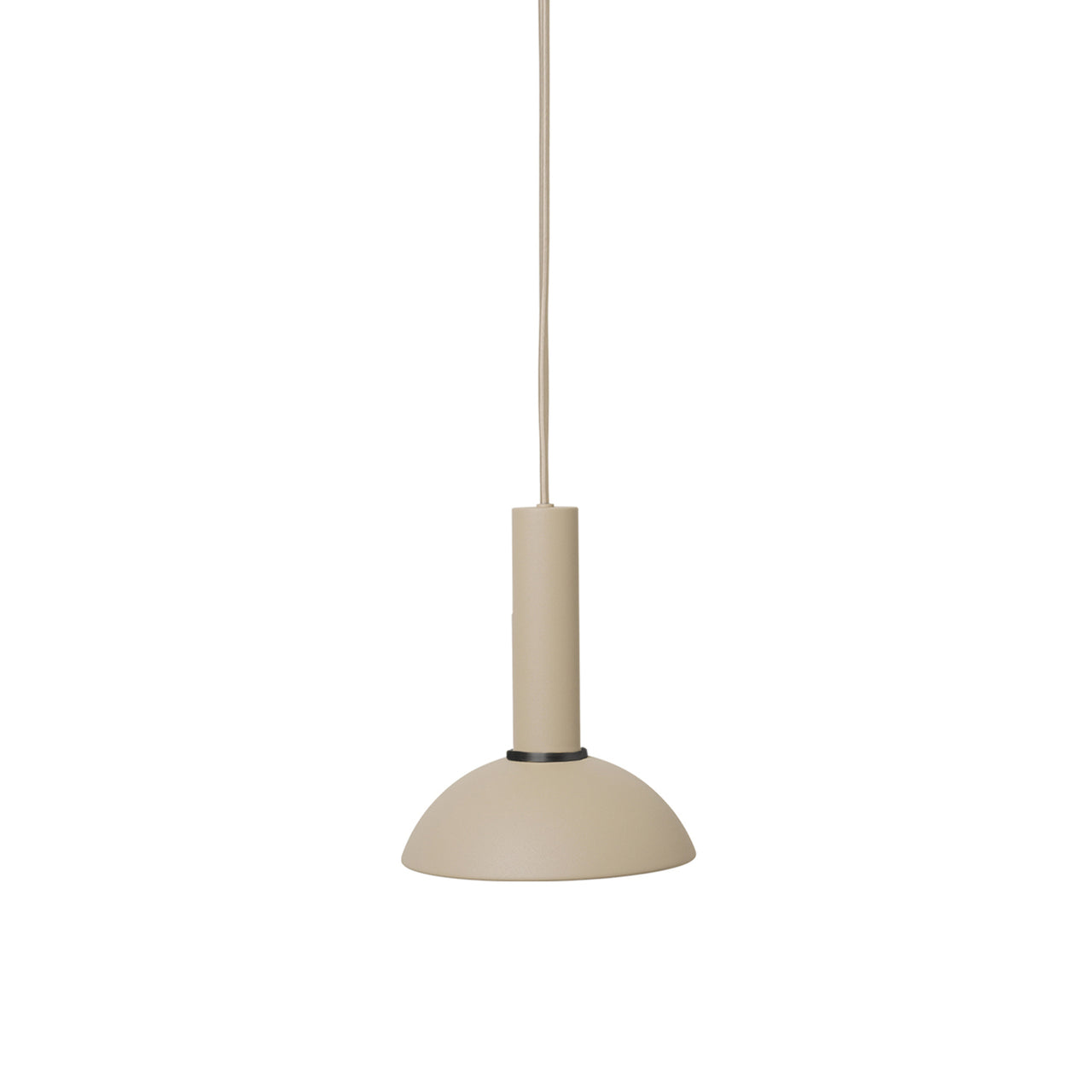 Collect Lighting: Cashmere + High + Hoop + Black Brass