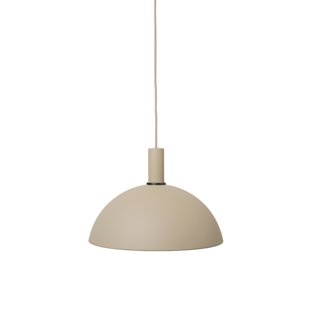 Collect Lighting: Cashmere + High + Dome + Black Brass