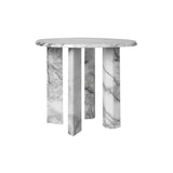 Taula Side Table: White/Charcoal