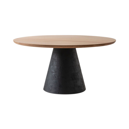 Shirabe Round Dining Table: White Oak