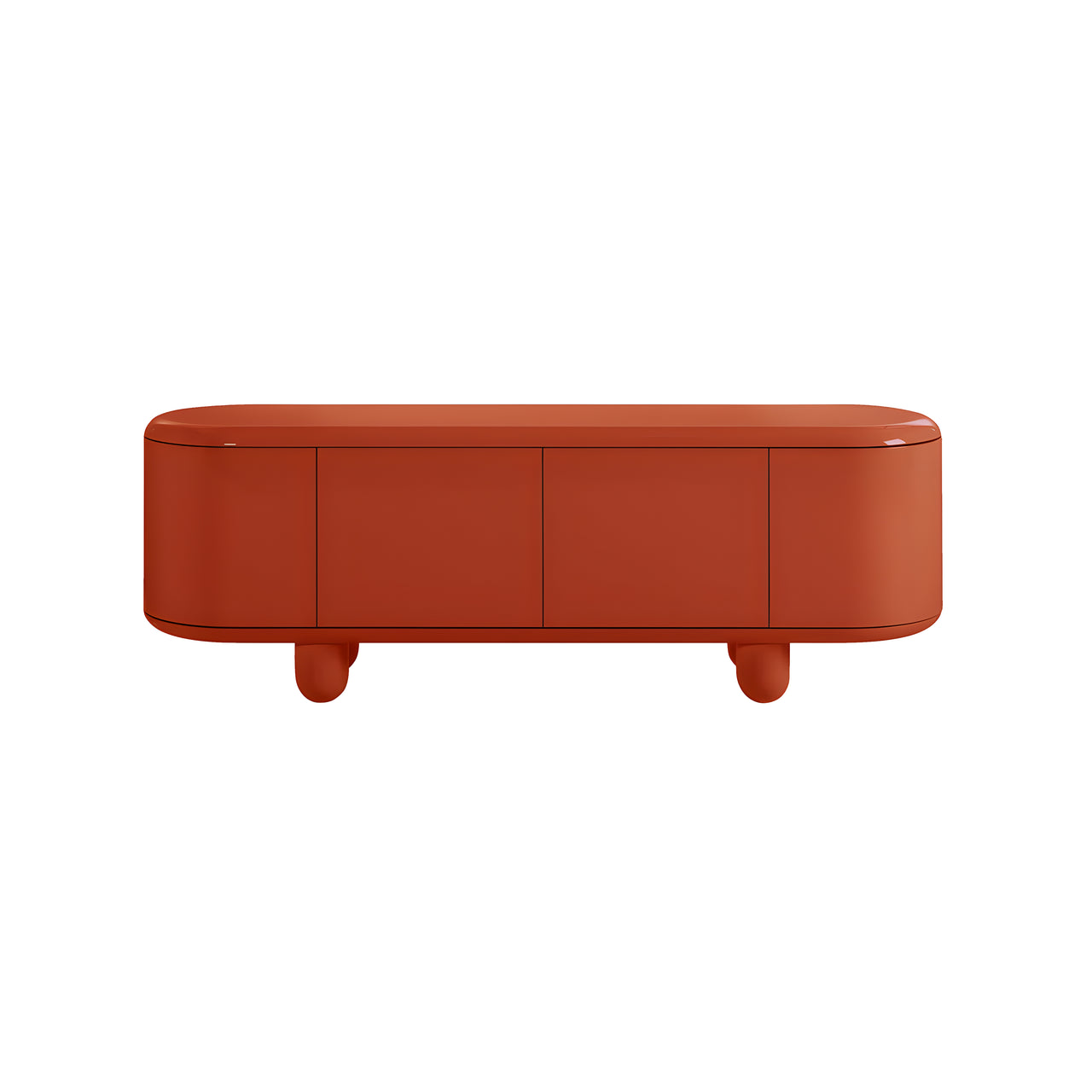 Explorer Cabinet: Small + Small - 72.4 + Coral Red + Grey