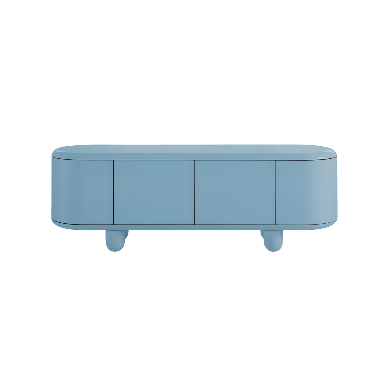 Explorer Cabinet: Small + Small - 72.4 + Blue + Creme