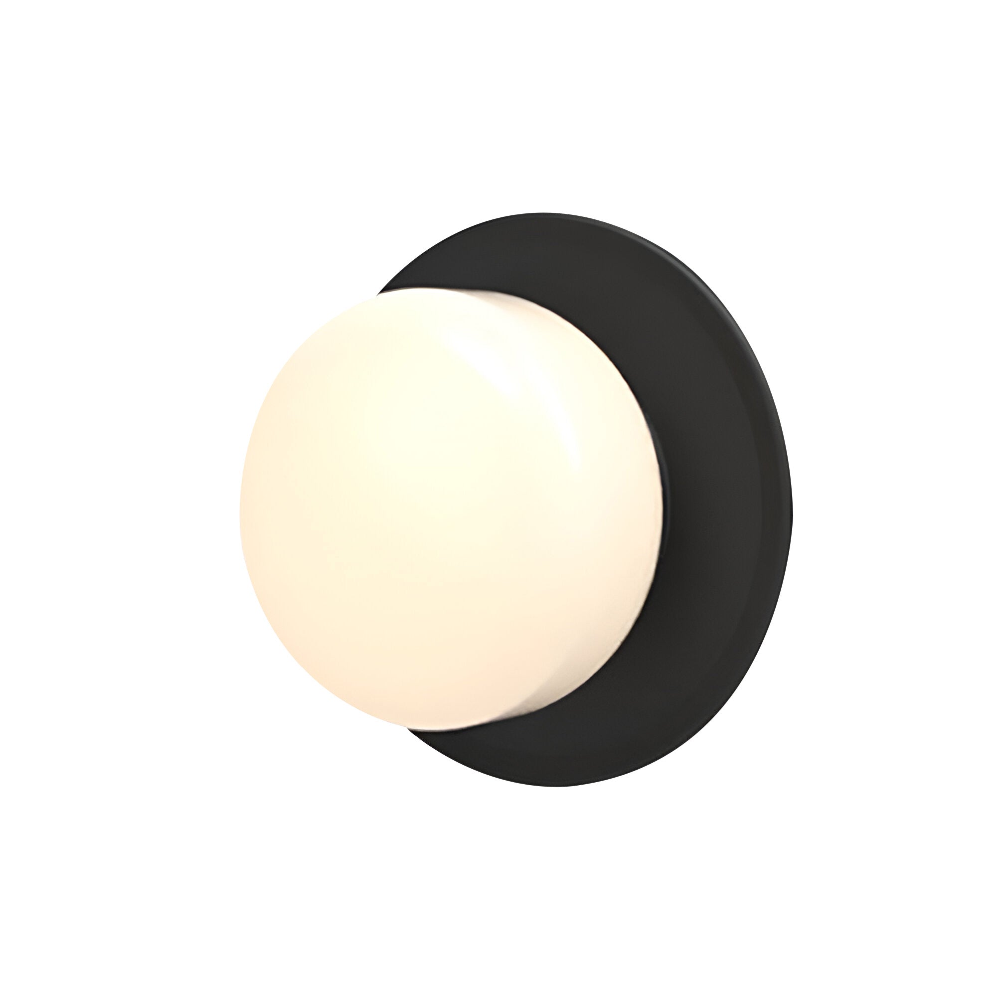 Pastille Wall Lamp: Disc + Droplet + Matte Black