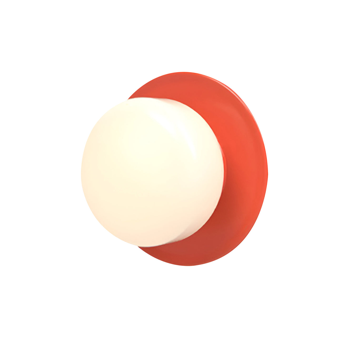 Pastille IP65 Wall Lamp: Disc + Droplet + Vermillion