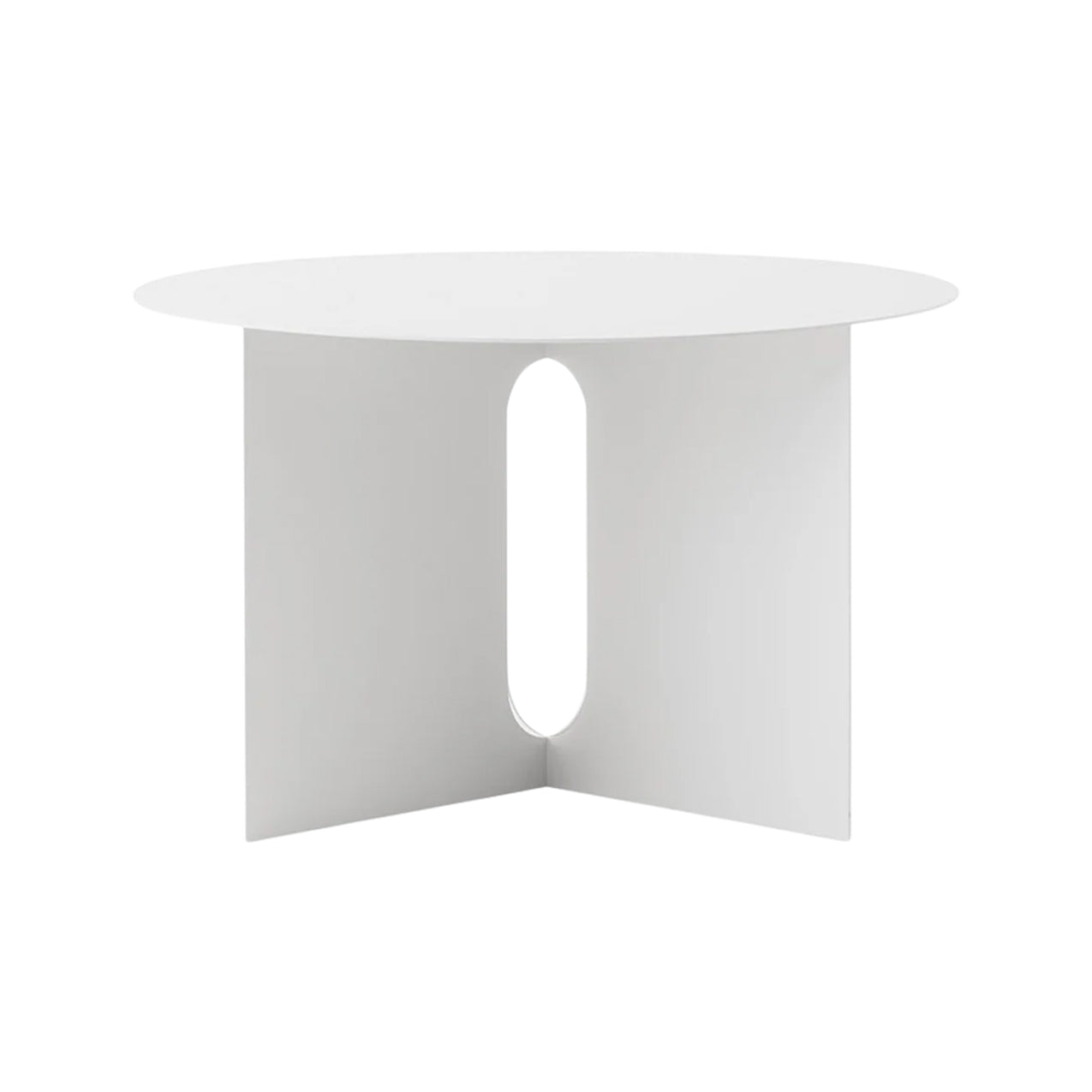 Androgyne Side Table: Steel - Quick Ship + Large - 24.8