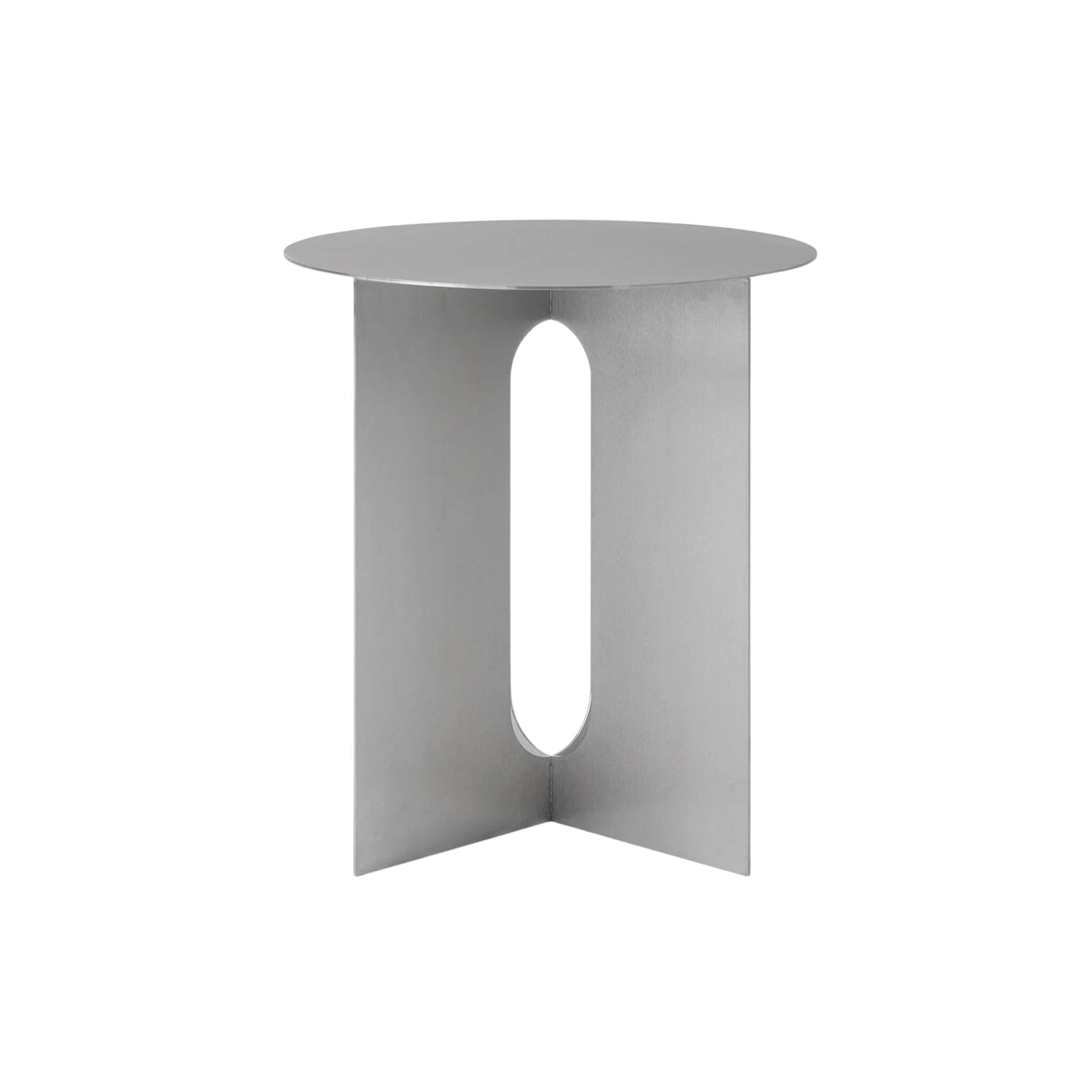 Androgyne Side Table: Steel - Quick Ship + Small - 15.7