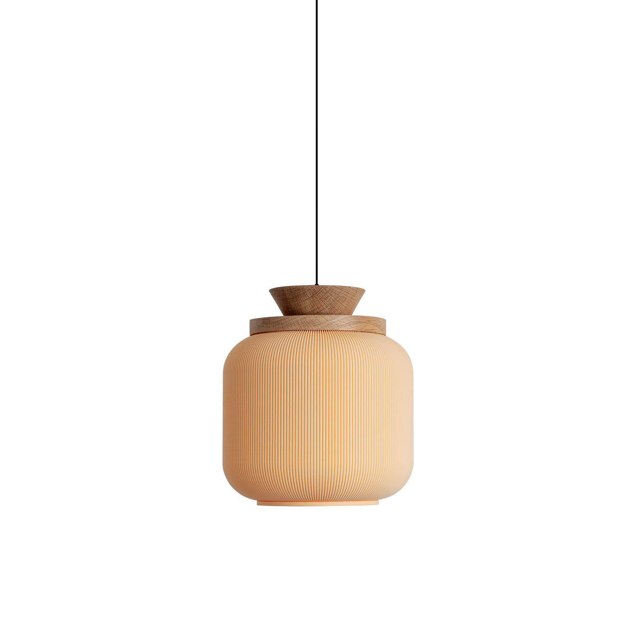 O'R Pendant: Big + Peach