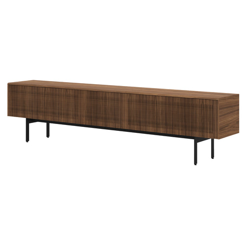 Malmo Technic Sideboard: Large + Walnut Stained Walnut + Black + Composition 3