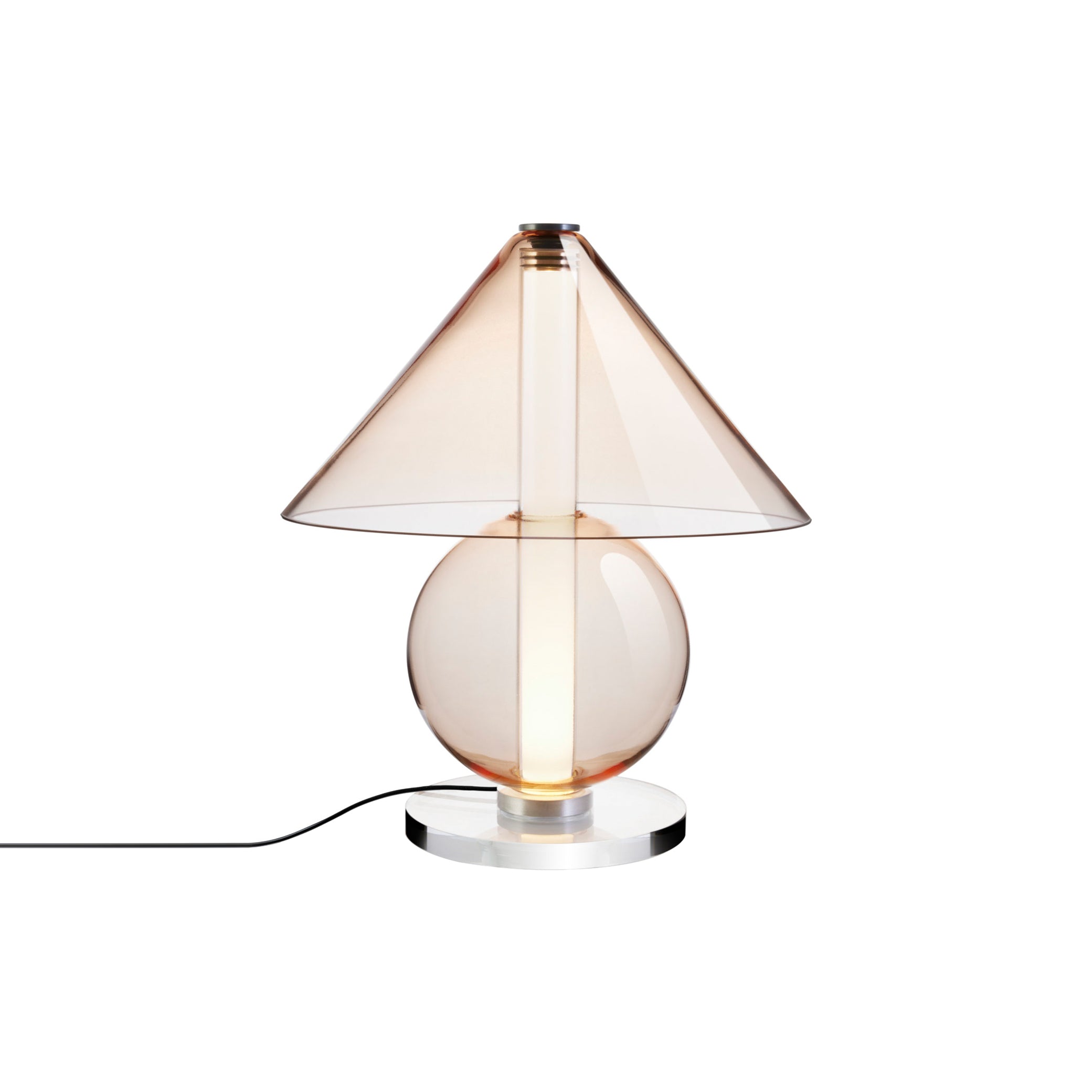 Fragile Table Lamp: Amber