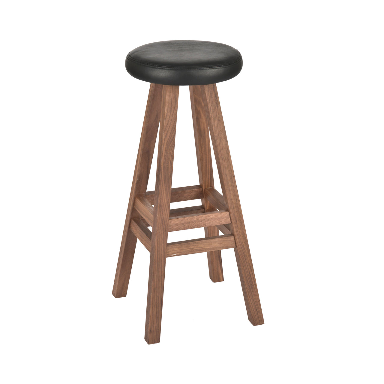 Oki-Nami Stool: Bar + Walnut