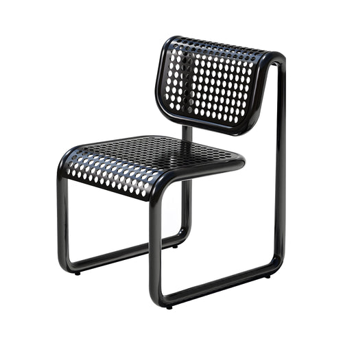 Tube Outdoor Dining Chair: Black