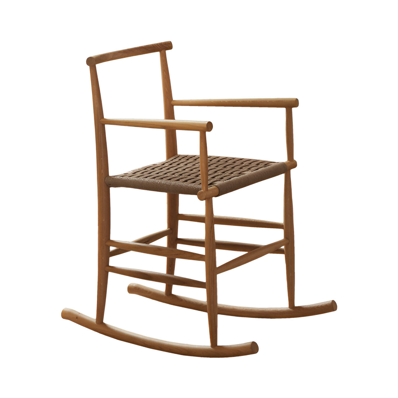 Pelleossa Rocking Chair: Oak Stained Walnut