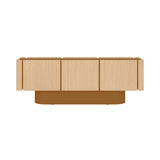 Dune Sideboard: 6 Doors + Whitened Oak + Copper