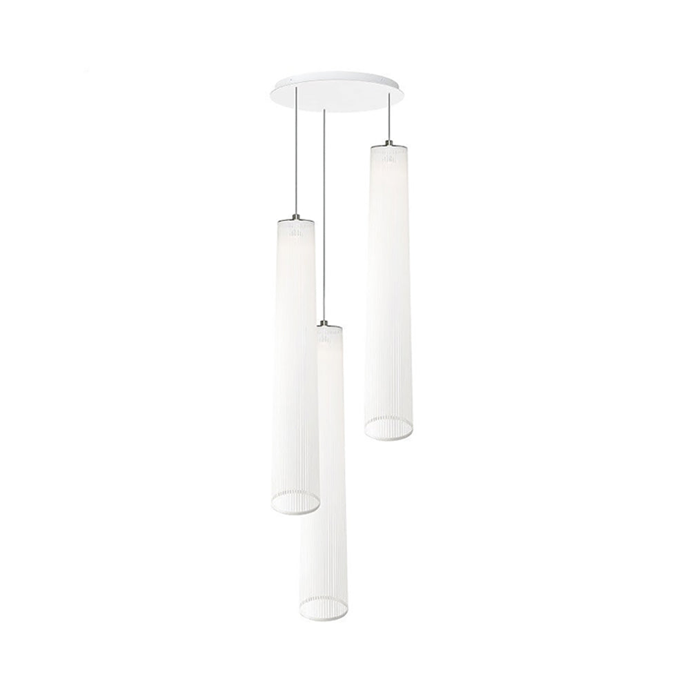 Solis Chandelier: Large + 3 + White
