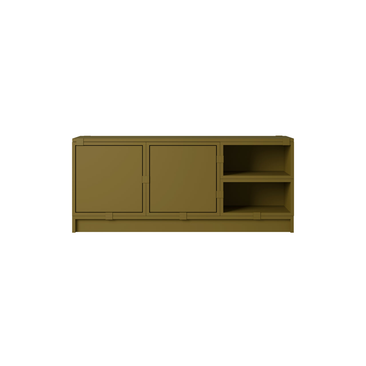 Stacked Storage System: Hallway - Quick Ship + Configuration 2 + Brown Green