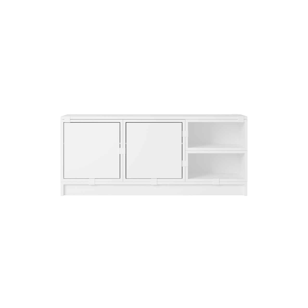Stacked Storage System: Hallway - Quick Ship + Configuration 2 + White