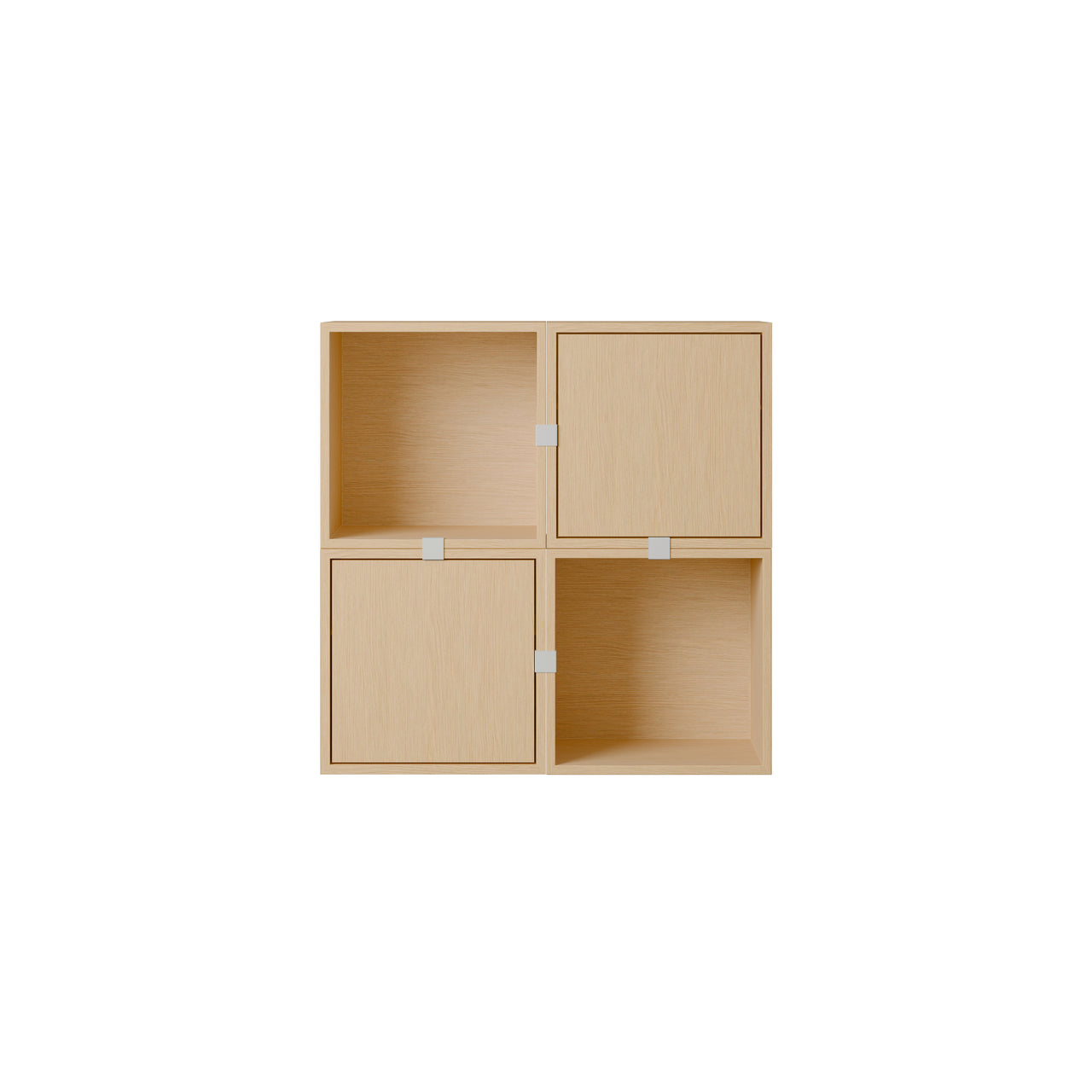 Stacked Storage System: Hallway - Quick Ship + Configuration 4 + Oak
