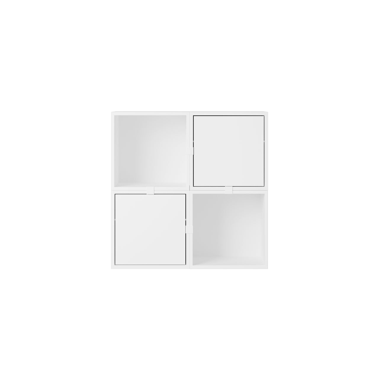 Stacked Storage System: Hallway - Quick Ship + Configuration 4 + White