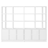 Stacked Storage System: Office Storage - Quick Ship + Configuration 2 + White