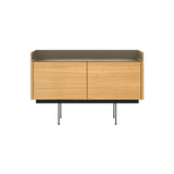 Stockholm STH201 Sideboard: Composition 3 + Super-Matt Oak + Anodized Aluminum Bronze + Black