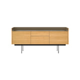 Stockholm STH302 Sideboard: Composition 3 + Super-Matt Oak + Anodized Aluminum Bronze + Black