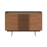 Stockholm STH334 Cupboard: Composition 3 + Super-Matt Walnut+ Anodized Aluminum Bronze + Black
