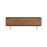 Stockholm STH402 Sideboard: Composition 3 + Super-Matt Walnut + Anodized Aluminum Bronze + Black