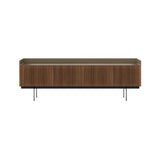 Stockholm STH404 Technic Sideboard: Composition 3 + Super-Matt Walnut + Anodized Aluminum Bronze + Black