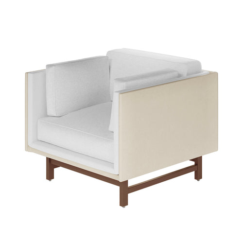 SW Sofa 1 Seater: Dark Brown Oak