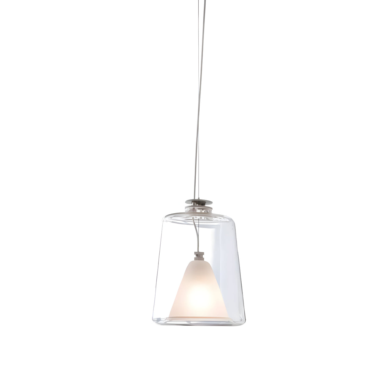Lanterna + Lanternina Pendant Lamp: Transparent + Small - 7.3
