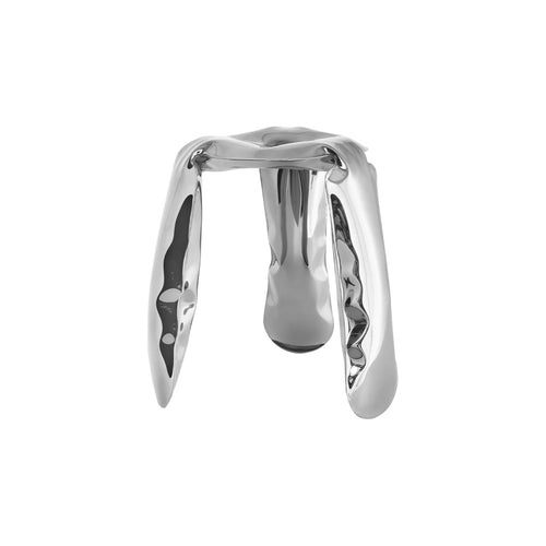 Plopp Mini Stool: Inox Polished