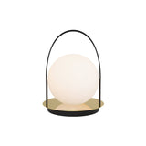 Bola Lantern Cordless: Black + Brass