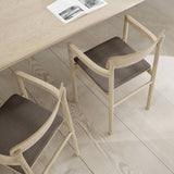 Post Armchair: Seat Upholstered